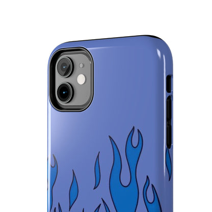 Blue Flames Pattern Phone Case