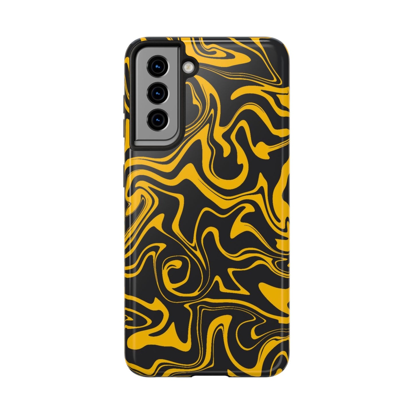 Black and Gold Mix Pattern Phone Case