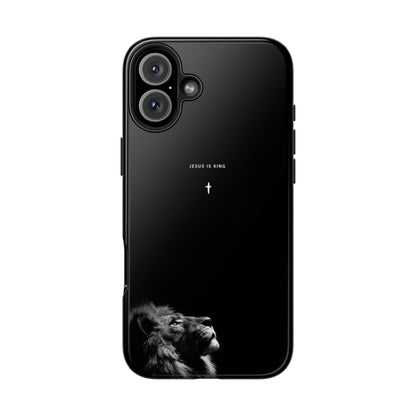 Jesus is King Lion Phone Case